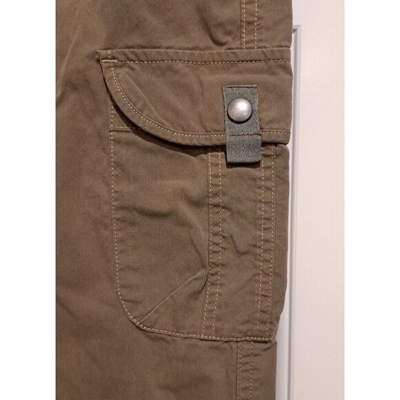 Kuhl Hiking Trail Outdoor Cargo Convertible Roll Up Bootcut Pants Women 14 Brown - Picture 6 of 16